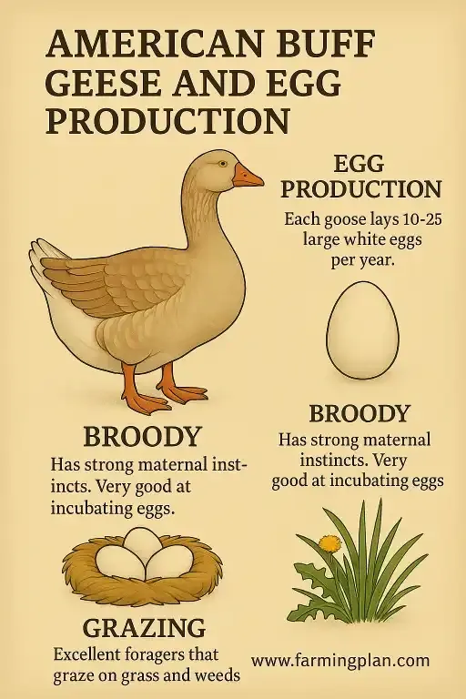 American Buff Goose - Farming & Breed Profile american buff geese and egg production