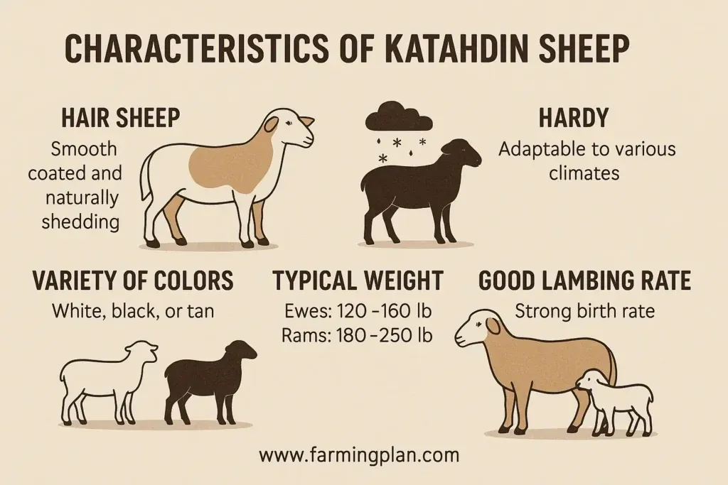 Characteristics of Katahdin Sheep