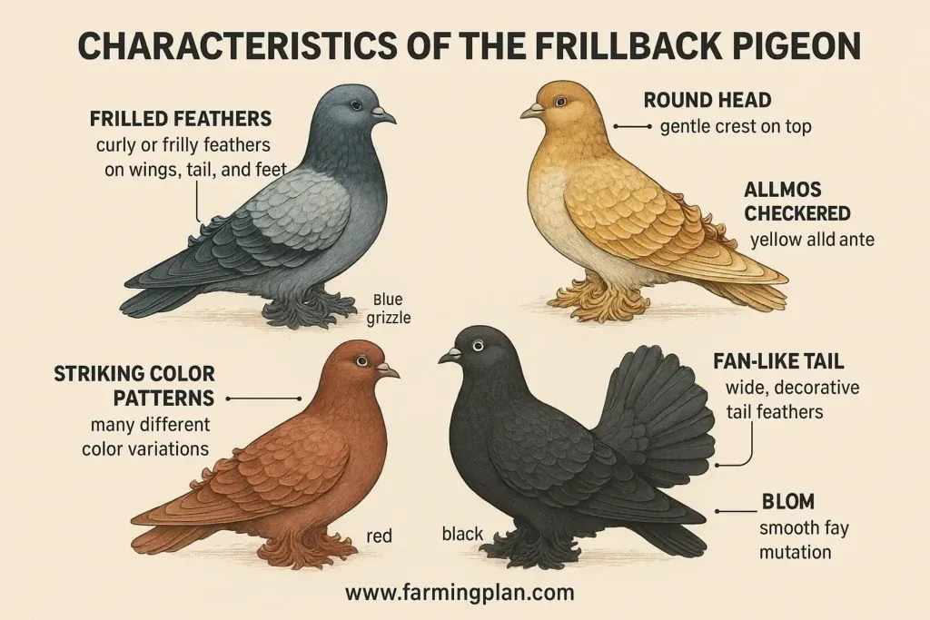 Characteristics of the Frillback Pigeon