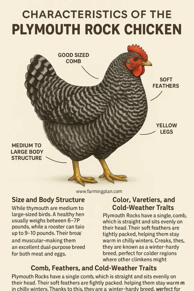 Plymouth Rock Chicken - Farming & Breed Profile Characteristics of the Plymouth Rock Chicken