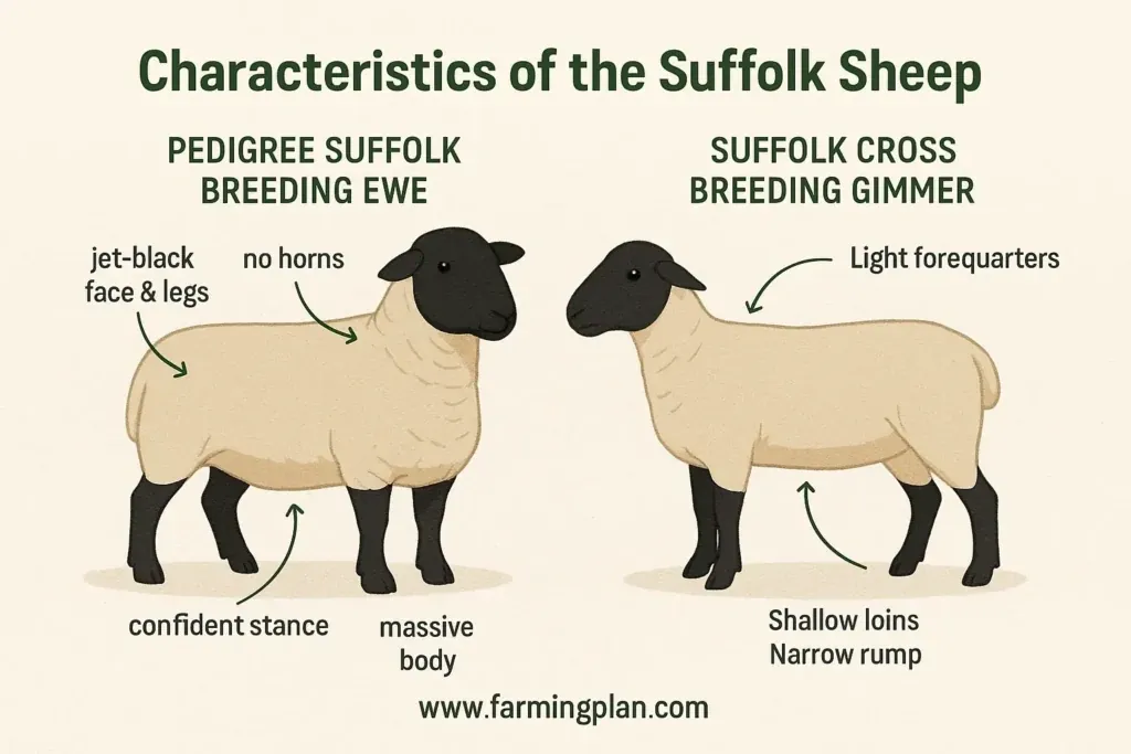 Characteristics of the Suffolk sheep