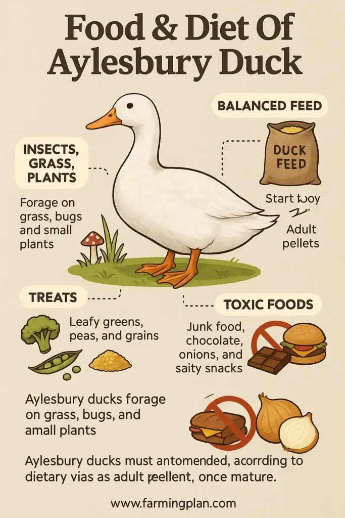 Aylesbury Duck - Farming & Breed Profile Food & Diet Of Aylesbury Duck