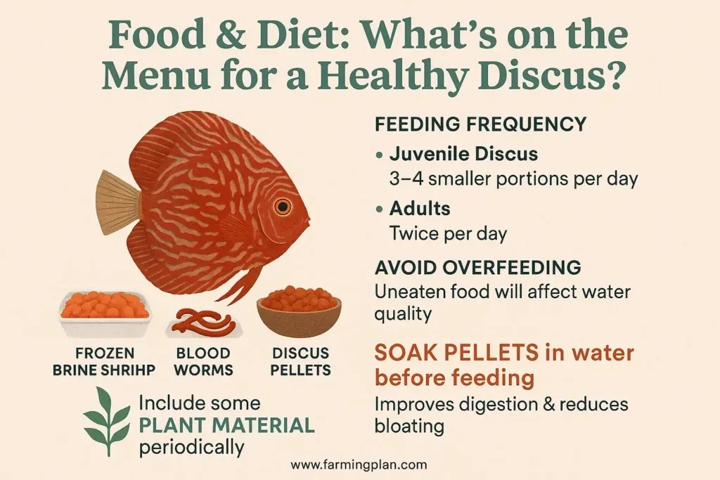 Discus Fish - Farming & Breed Profile Food and Diet What’s on the Menu for a Healthy Discus