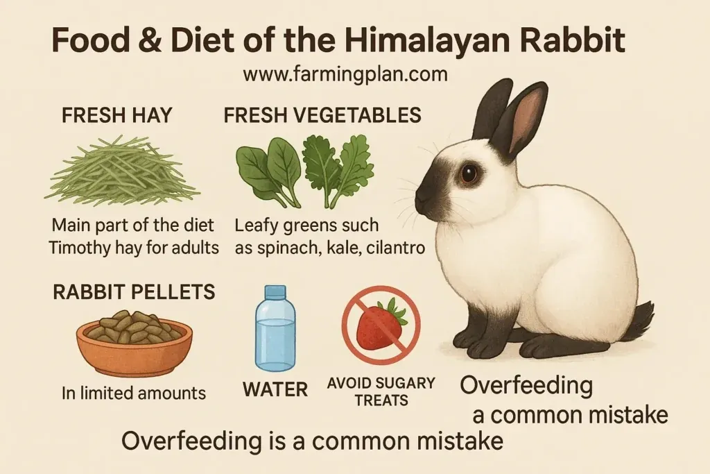 Food & Diet of the Himalayan Rabbit