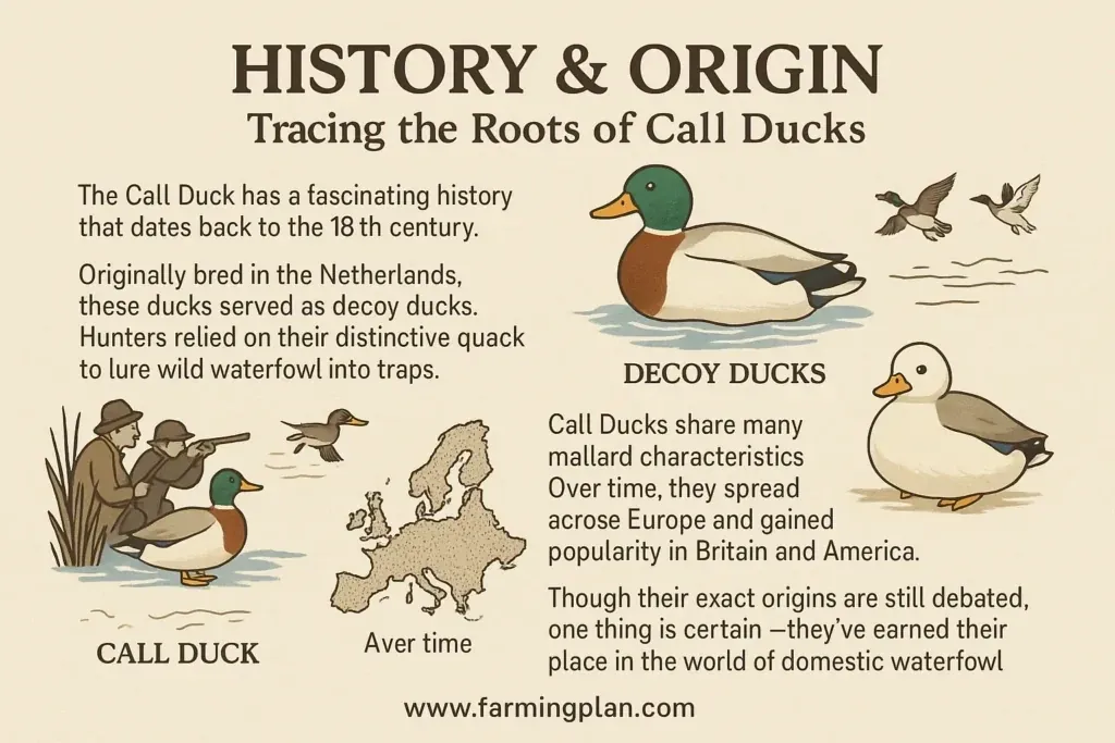 History and Origin Tracing the Roots of Call Ducks