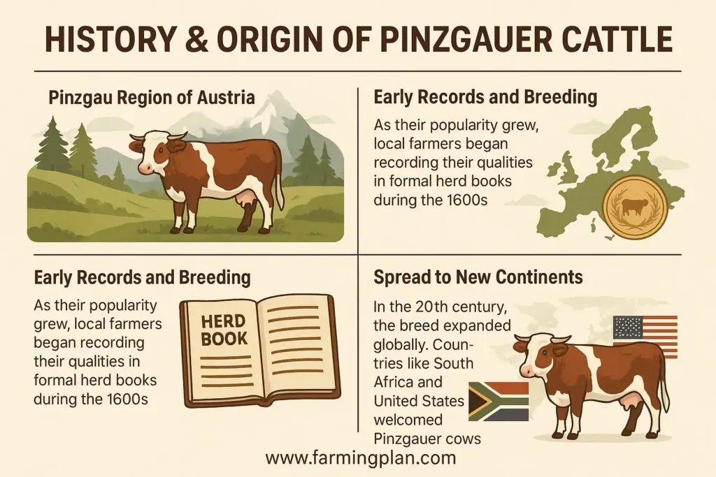 Pinzgauer Cattle - Farming & Breed Profile History & Origin of Pinzgauer Cattle