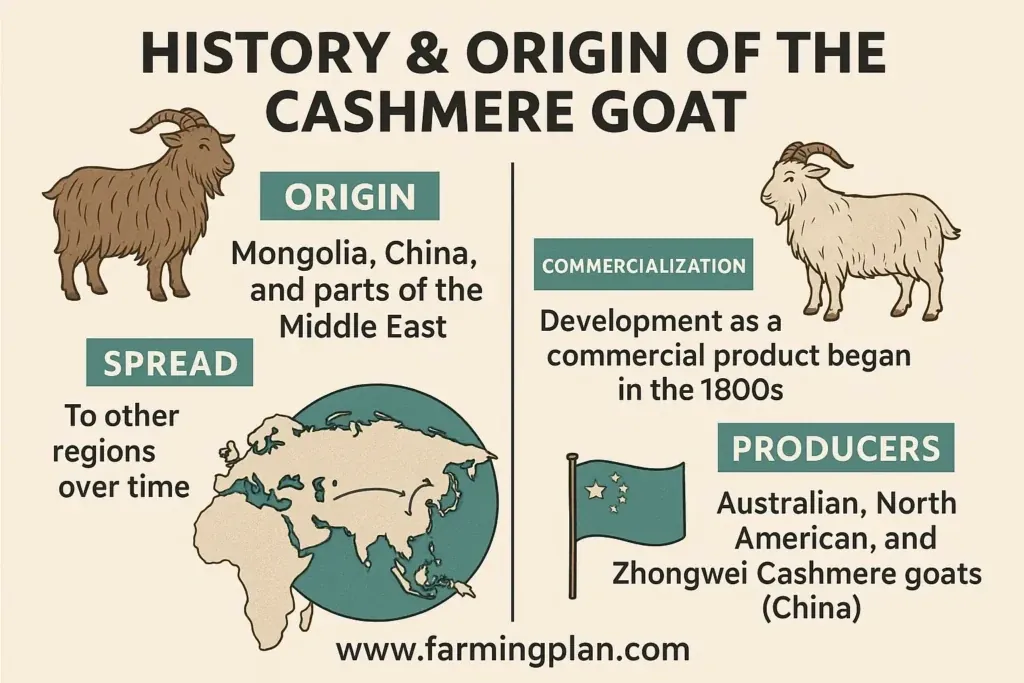 Cashmere Goat - Farming & Breed Profile History & Origin of the Cashmere Goat