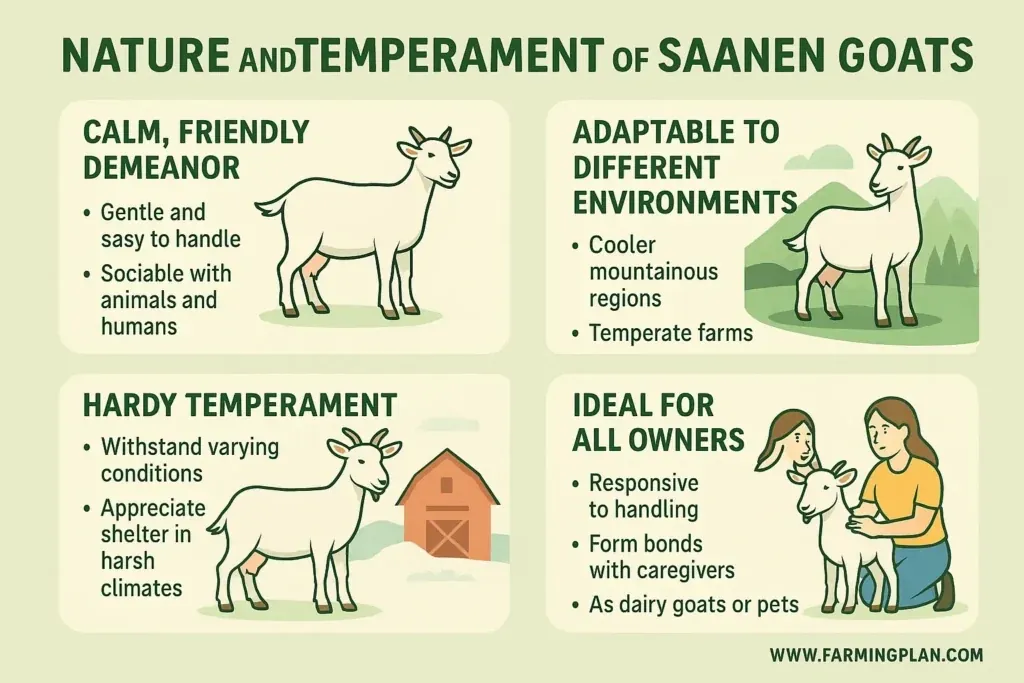 Saanen Goat - Farming & Breed Profile Nature and Temperament of Saanen Goats