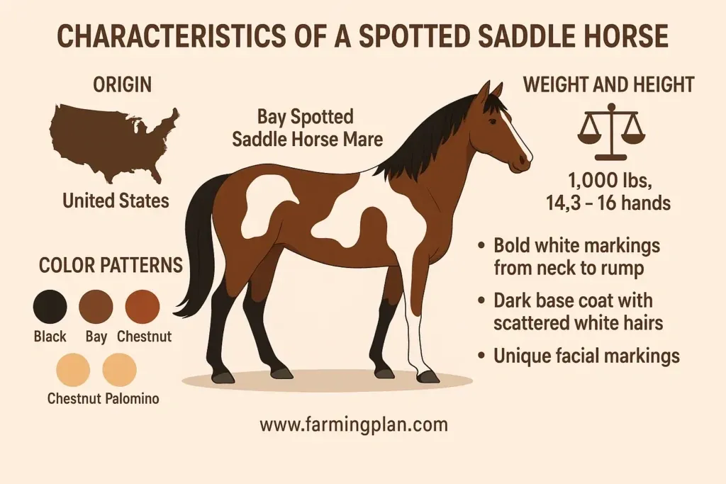 Spotted Saddle Horse - Farming & Breed Profile characteristics of a spotted saddle horse