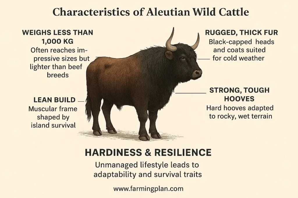 characteristics of aleutian wild cattle 