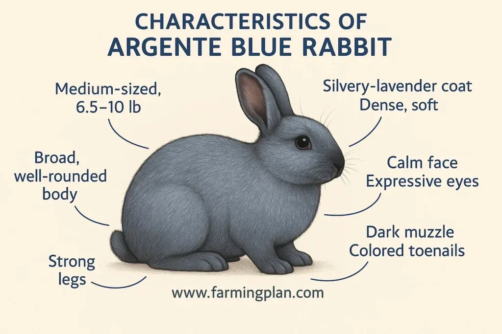 characteristics of argente blue rabbit