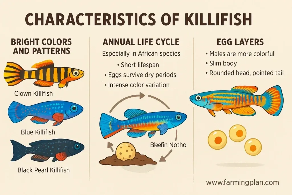 Killifish Wonders - Farming & Breed Profile characteristics of killifish