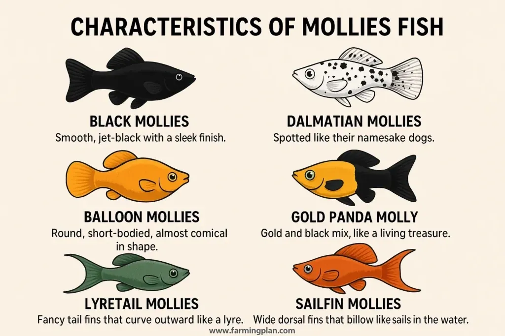 Mollies Fish - Farming & Breed Profile characteristics of mollies fish
