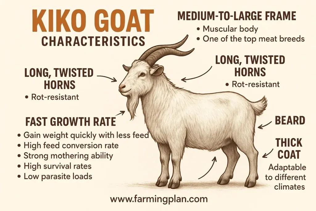 Kiko Goats - Farming & Breed Profile characteristics of the kiko goat