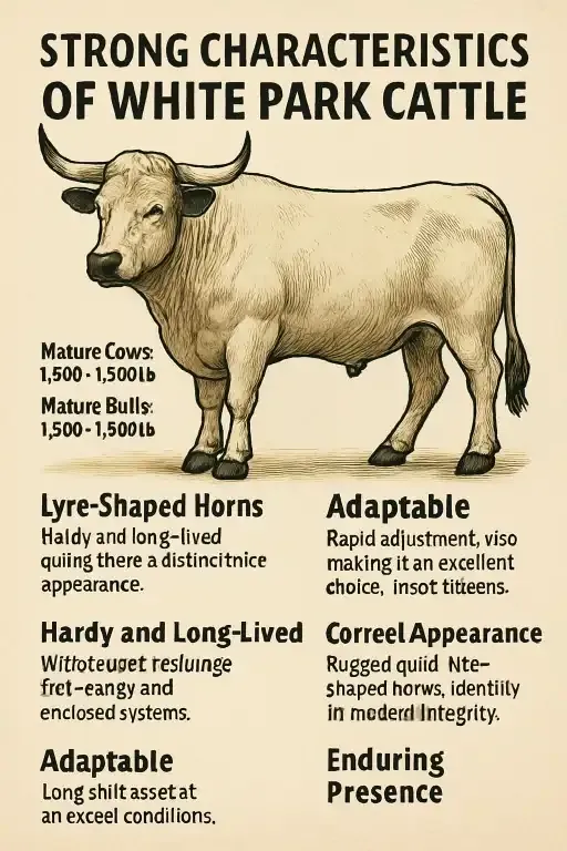 White Park Cattle - Farming & Breed Profile Characteristics of White Park Cattle