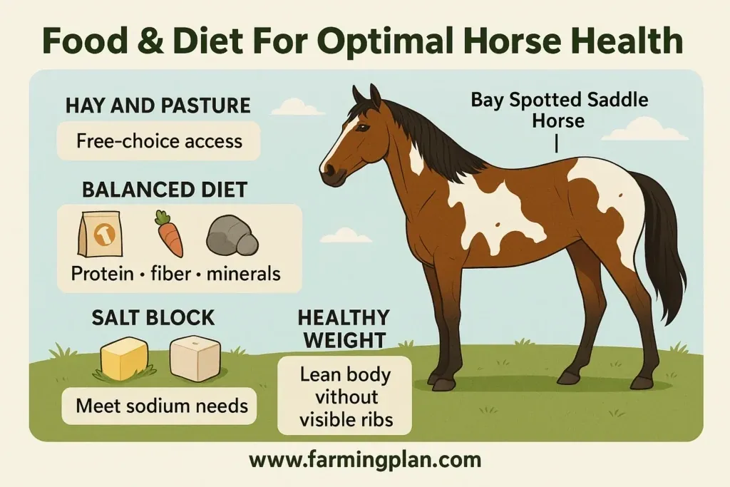Spotted Saddle Horse - Farming & Breed Profile food & diet for optimal horse health