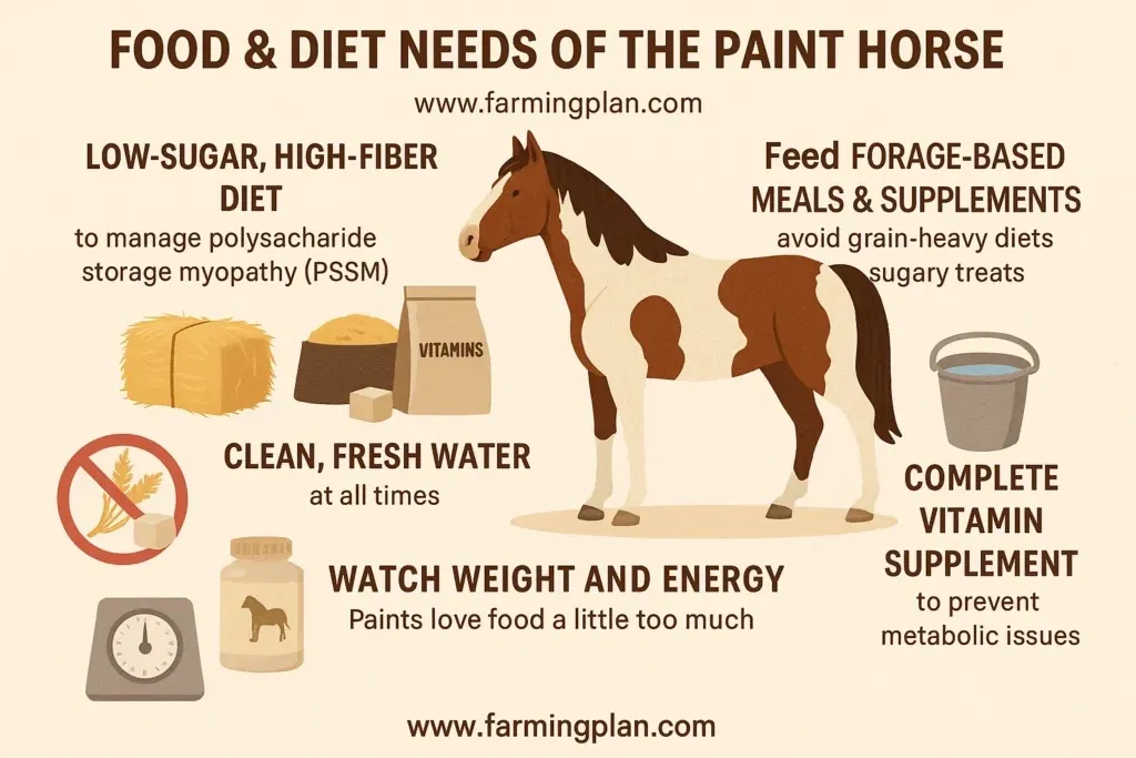 food & diet needs of the paint horse