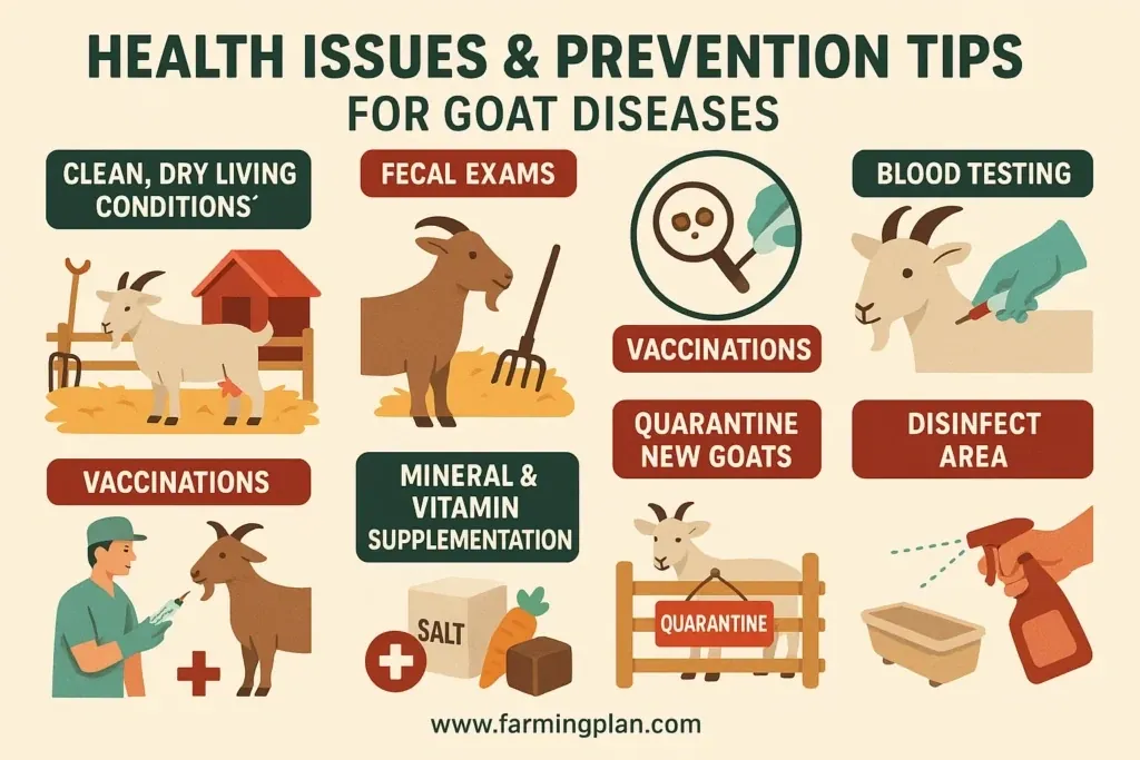 Goat Diseases Prevention - Farming & Breed Profile health issues & prevention tips for goat diseases