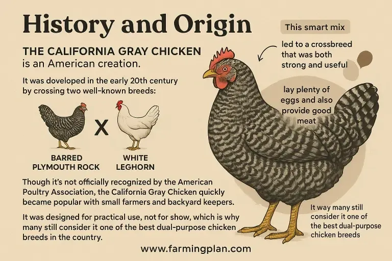 California Gray Chicken - Farming & Breed Profile history and origin of california gray chicken