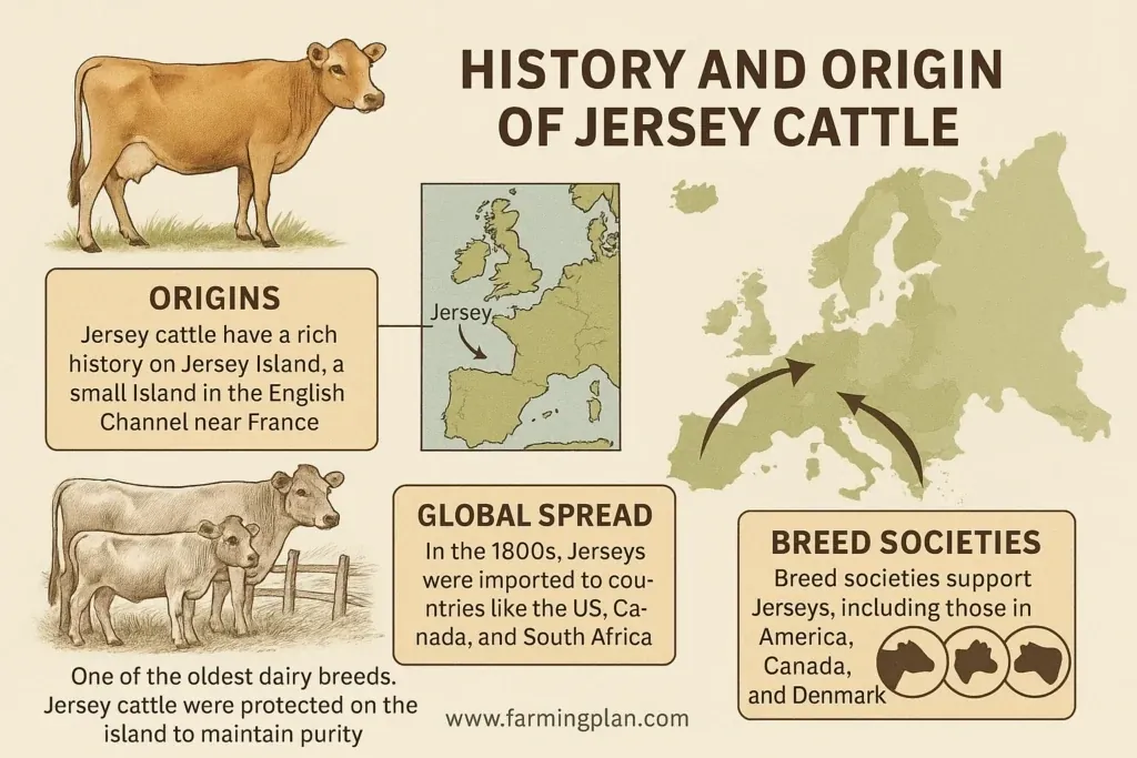 history and origin of jersey cattle