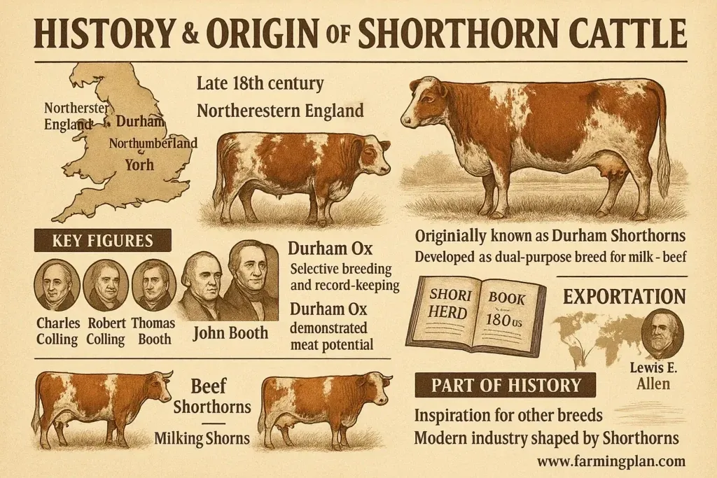 history and origin of shorthorn cattle