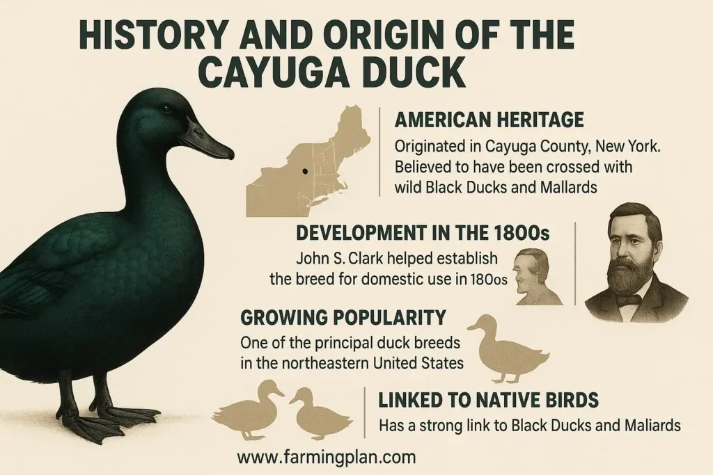 history and origin of the cayuga duck