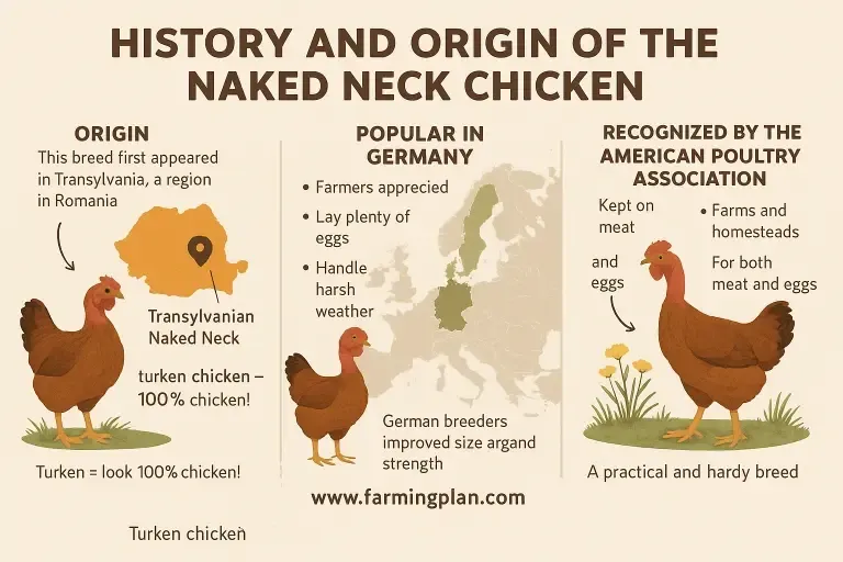 Naked Neck Chickens - Farming & Breed Profile history and origin of the naked neck chicken