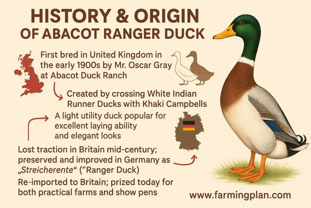 history & origin of abacot ranger duck