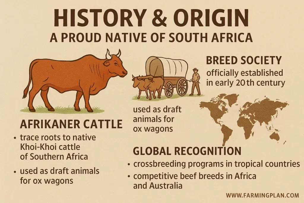 history & origin of afrikaner cattle