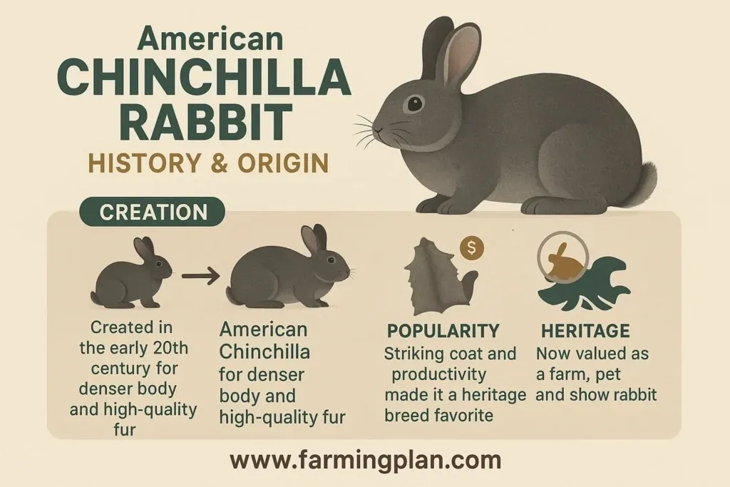 history & origin of american chinchilla rabbit