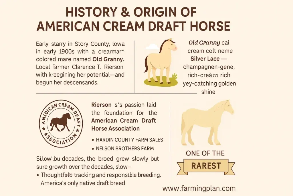 American Cream Draft Horse - Farming & Breed Profile history & origin of american cream draft horse