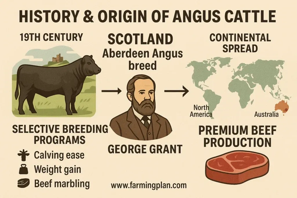 history & origin of angus cattle