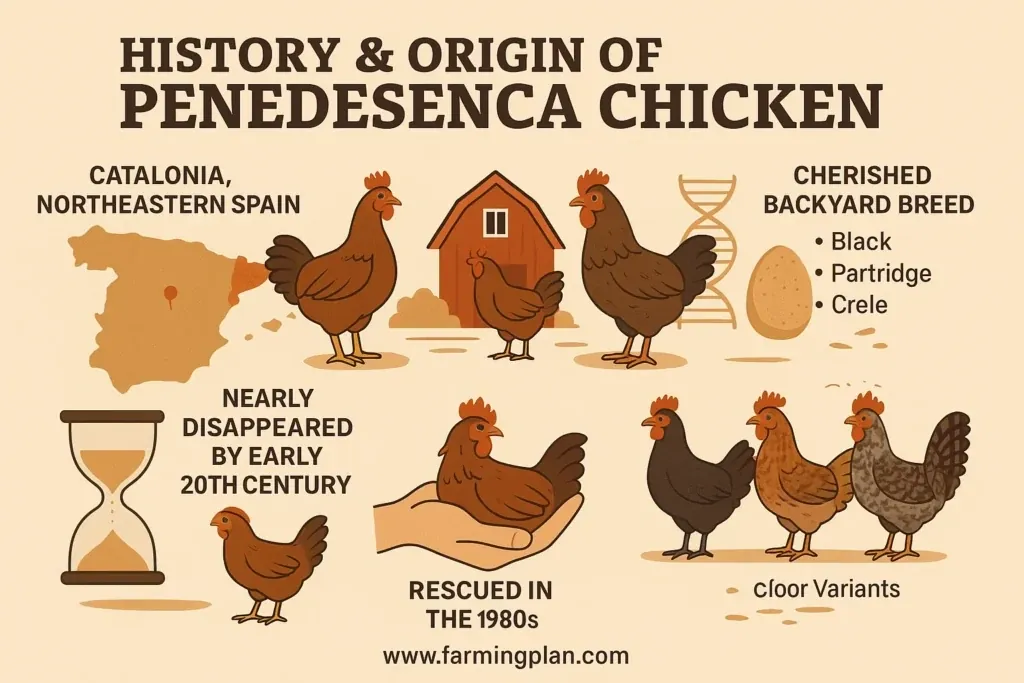 Penedesenca Chicken - Farming & Breed Profile history & origin of penedesenca chicken