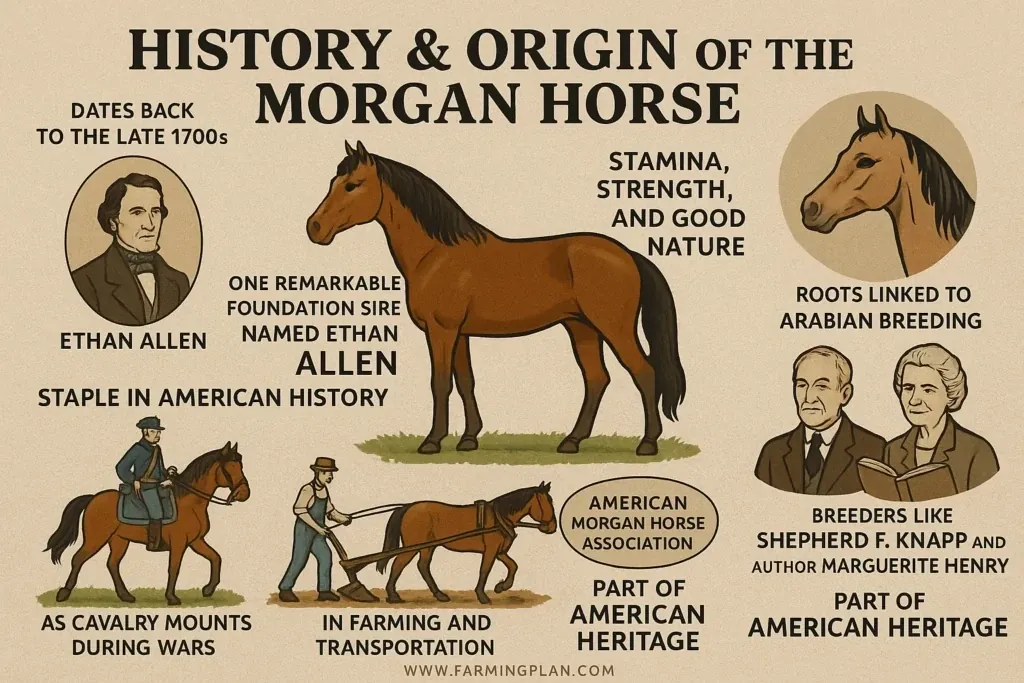 Morgan Horse - Farming & Breed Profile history & origin of the morgan horse