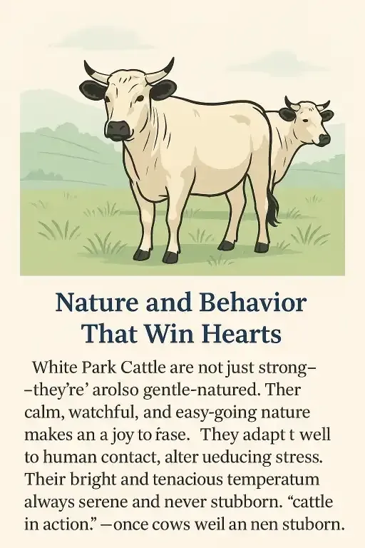 White Park Cattle - Farming & Breed Profile nature & behavior of white park cattle
