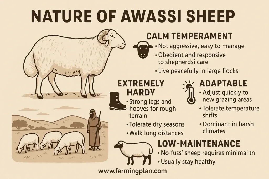 nature of awassi sheep