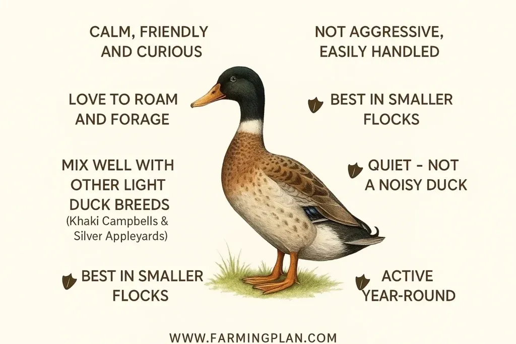 nature & temperament of abacot ranger duck