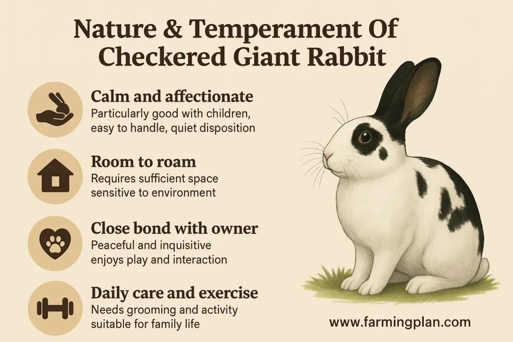Checkered Giant Rabbit - Farming & Breed Profile nature & temperament of checkered giant rabbit