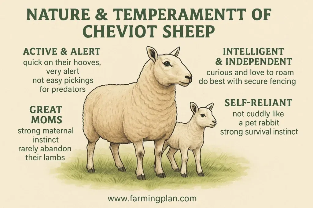 nature & temperament of cheviot sheep