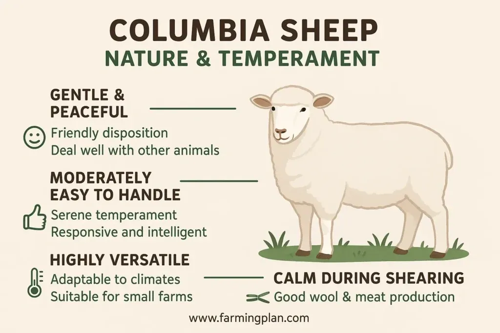 Columbia Sheep - Farming & Breed Profile nature & temperament of columbia sheep