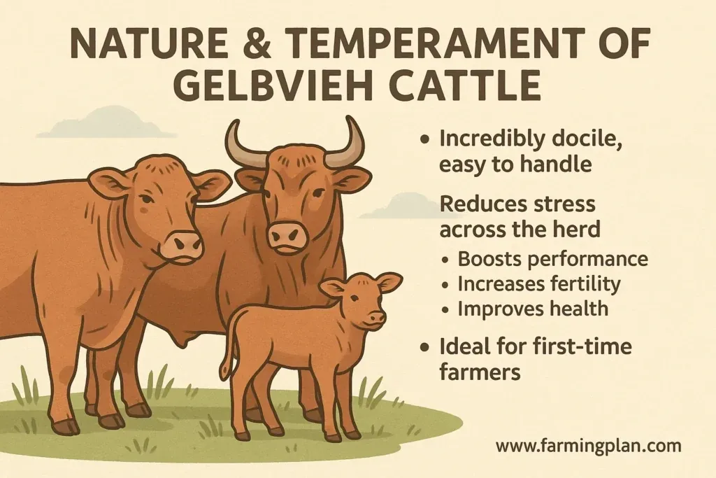 Gelbvieh Cattle - Farming & Breed Profile nature & temperament of gelbvieh cattle
