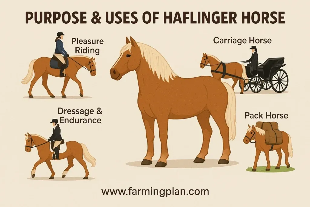 Haflinger Horse - Farming & Breed Profile purpose & uses of haflinger horse