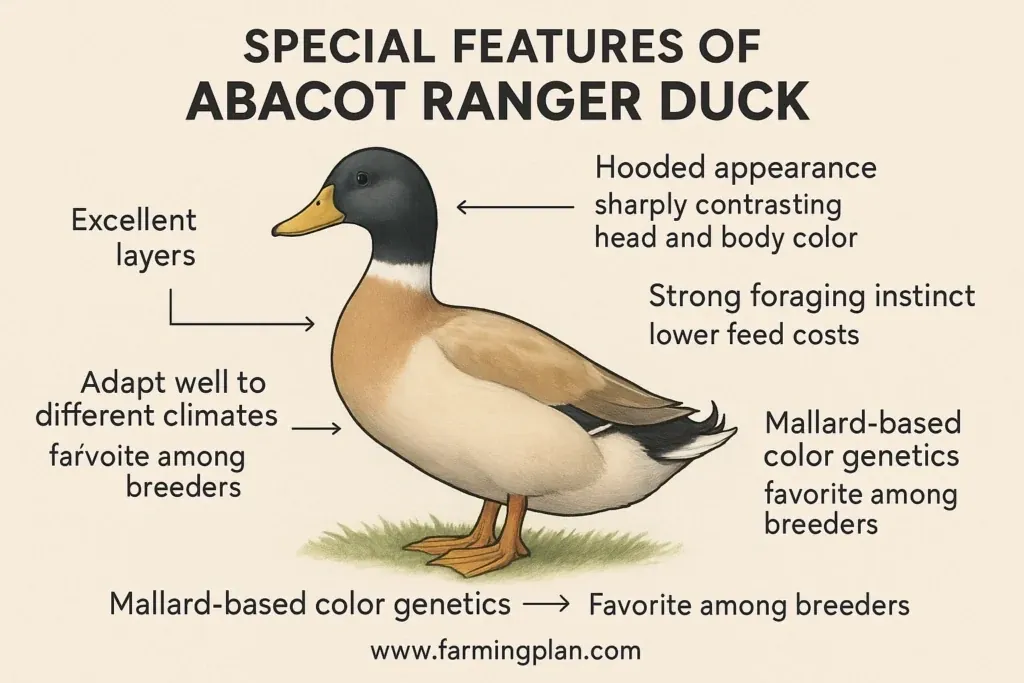 special features of abacot ranger duck
