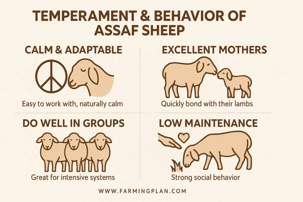 temperament & behavior of assaf sheep